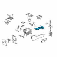 OEM 2013 Honda Crosstour Panel Assy., Console *YR473L* (BLACK MAHOGANY FILM) Diagram - 77296-TP6-A11ZA