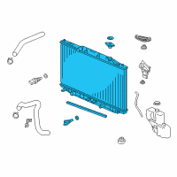 OEM 2019 Acura RLX Radiator (Denso) Diagram - 19010-R9P-A51