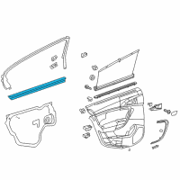 OEM 2014 Buick Regal Belt Weatherstrip Diagram - 22760440