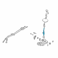 OEM Hyundai Elantra Automatic Transmission Shift Levers Diagram - 43720F2450