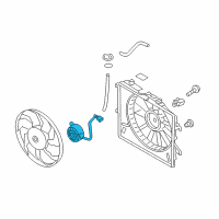 OEM 2017 Hyundai Accent Motor-Radiator Cooling Fan Diagram - 25386-C7160