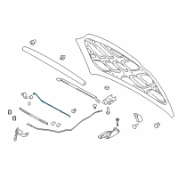 OEM 2004 Hyundai Elantra Rod Assembly-Hood Stay Diagram - 81170-2D000