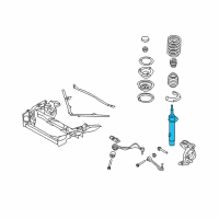 OEM 2011 BMW 335is Front Left Spring Strut Diagram - 31-31-6-796-155