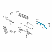 OEM 2010 Acura RL Arm, Windshield Wiper (Driver Side) Diagram - 76600-SJA-A01