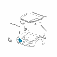 OEM 2002 Ford Taurus Latch Diagram - 5F1Z-16700-AA