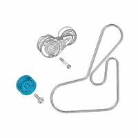 OEM 2021 Jeep Cherokee Pulley-Idler Diagram - 68382306AA