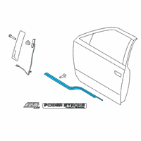 OEM Ford F-150 Belt Molding Diagram - FL3Z-1521453-D