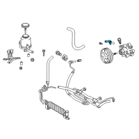 OEM 2013 Lexus LX570 Union, Power Steering Suction Port Diagram - 44337-60220
