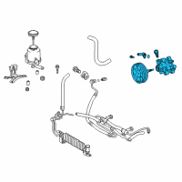 OEM Lexus LX570 Power Steering Pump Assembly Diagram - 44310-60490