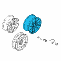 OEM 2018 Lincoln MKT Wheel, Alloy Diagram - DE9Z-1007-C