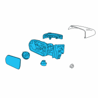 OEM 2020 Ford Edge Mirror Outside Diagram - JT4Z-17682-EA