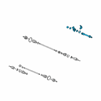 OEM Acura Shaft Assembly, Half Diagram - 44500-S87-A00