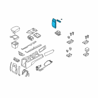 OEM 2009 Kia Borrego Bezel-Console Rear Lower Diagram - 846382J300WK