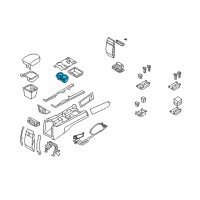 OEM Kia Borrego Cup Holder Assembly Diagram - 846702J100H9