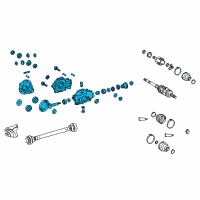 OEM 2020 Lexus LS500h Carrier Assembly, Differential Diagram - 41110-50350