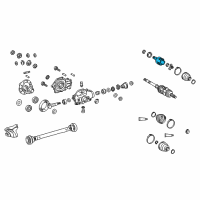 OEM Lexus LS500h Joint Assembly, Front Drive Diagram - 43030-50030