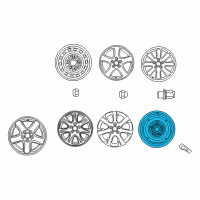 OEM 2003 Toyota Camry Spare Wheel Diagram - 42611-06060