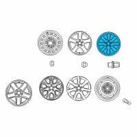 OEM 2003 Toyota Camry Wheel, Alloy Diagram - 42611-AA020