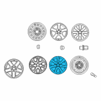 OEM 2002 Toyota Camry Wheel, Alloy Diagram - 42611-2A080