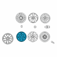 OEM 2004 Toyota Camry Wheel, Alloy Diagram - 42611-33A40