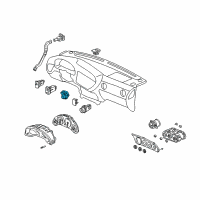 OEM 2006 Acura RSX Switch Assembly, Remote Control Mirror Diagram - 35190-S6M-J21