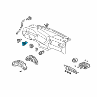 OEM Acura RSX Switch Assembly, Roof (Graphite Black) Diagram - 35830-S6M-A01ZA