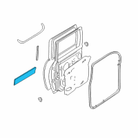 OEM 2001 Nissan Xterra MOULDING Rear Door, RH Diagram - 82870-7Z500