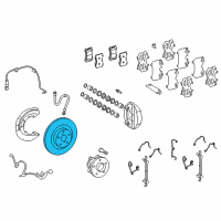 OEM 2016 Lexus LS600h Disc, Front Diagram - 43512-50240