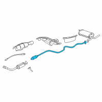 OEM 1999 Chevrolet Malibu Intermed Pipe Diagram - 22651053