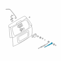 OEM 2010 Mercury Mountaineer Rear Arm Diagram - 6L2Z-17526-AA