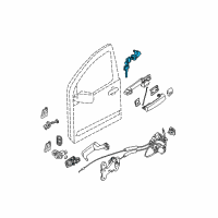 OEM Nissan Titan Cylinder Set - Door Lock, RH Diagram - H0600-7S00J