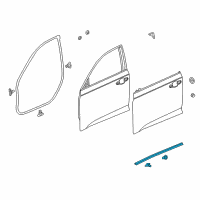 OEM 2022 Honda Accord SEAL, FR- DR (LOWER) Diagram - 72328-TVA-A11