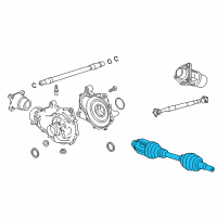 OEM Cadillac Axle Diagram - 84509594