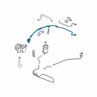 OEM 2005 Acura TSX Hose, Power Steering Feed Diagram - 53713-SDC-A02