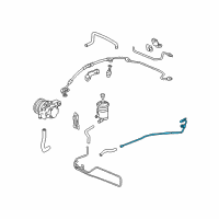OEM 2008 Acura TSX Pipe, Power Steering Combination Return Diagram - 53779-SEA-G00