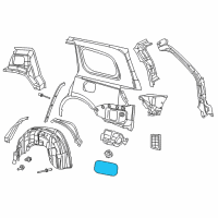 OEM 2018 Jeep Grand Cherokee SILENCER-WHEELHOUSE Inner Diagram - 68161173AA