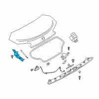 OEM 2021 BMW Z4 LEFT TRUNK LID HINGE Diagram - 41-00-9-464-051