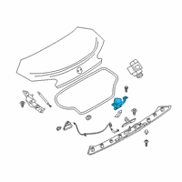 OEM 2022 BMW Z4 TRUNK LID LOCK Diagram - 51-24-7-385-921