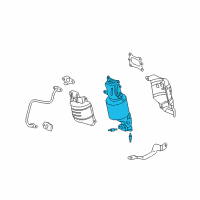 OEM 2013 Acura TSX Converter, Rear Primary Diagram - 18290-R70-A10