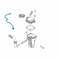 OEM 2013 Ford Fiesta Vent Hose Diagram - AE8Z-6A664-A