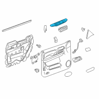 OEM 2014 GMC Sierra 2500 HD Switch Bezel Diagram - 20922535