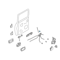 OEM 2000 Nissan Xterra Holder-Rod, L Diagram - 80533-01R00