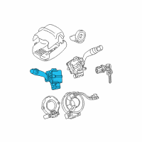 OEM 2005 Toyota Sienna Headlamp Switch Diagram - 84140-08060