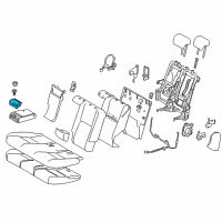 OEM 2020 Lexus NX300h Cup Holder Assembly Diagram - 66990-78010-C0