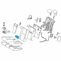 OEM Lexus NX300h Rear Seat Armrest Assembly Diagram - 72830-78060-C1