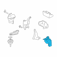 OEM 2005 Buick LeSabre Side Transmission Mount Diagram - 25695932