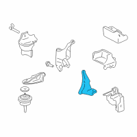 OEM 2005 Buick LeSabre Bracket-Trans Mount Diagram - 25740664