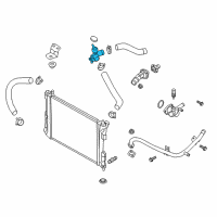 OEM 2020 Kia Rio Filler Neck Assembly-Radiator Diagram - 25329F9100