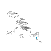 OEM 2013 Cadillac Escalade ESV Seat Switch Knob Diagram - 15222984