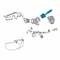 OEM Chevrolet Cruze Wiper Switch Diagram - 39128811